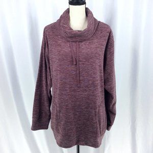 Stillwater Supply Funnel Neck Fleece Pullover Sweatshirt Womens Size 2XL